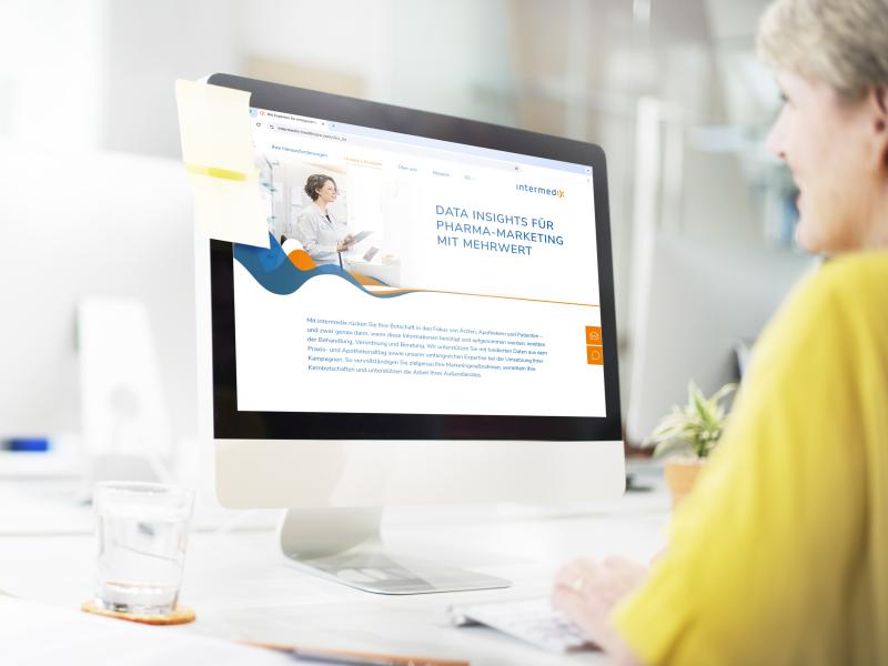 KochanPartner Case intermedix Mock-Up Webdesign